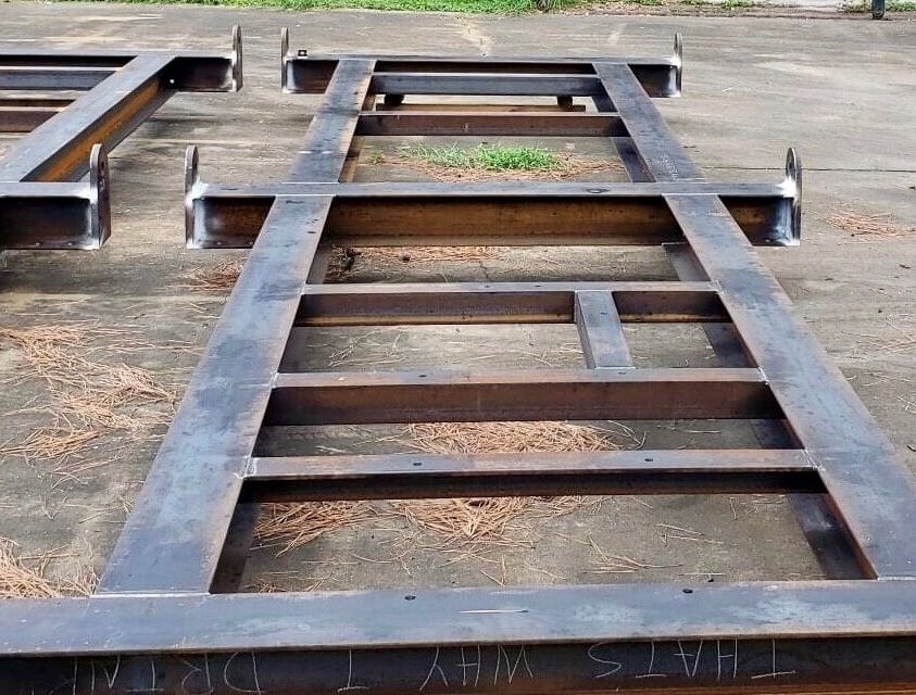 Precision fabricated industrial components ready for installation