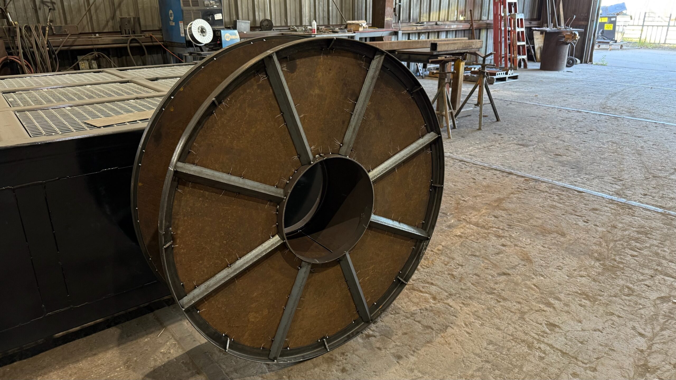 Completed industrial fabrication project in Houston Texas