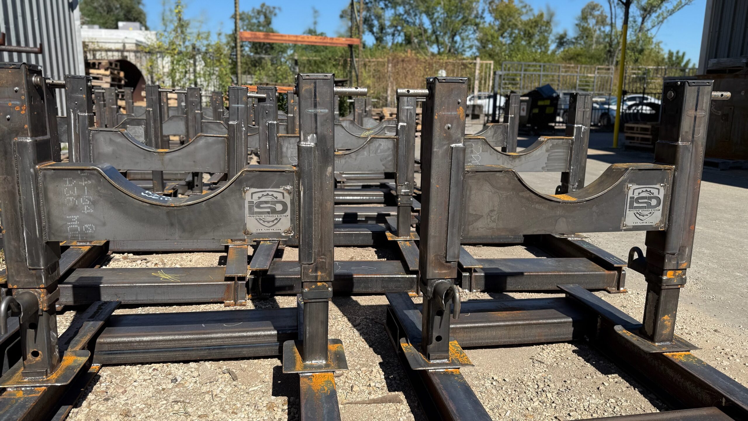 Houston metal fabrication shop producing custom industrial components
